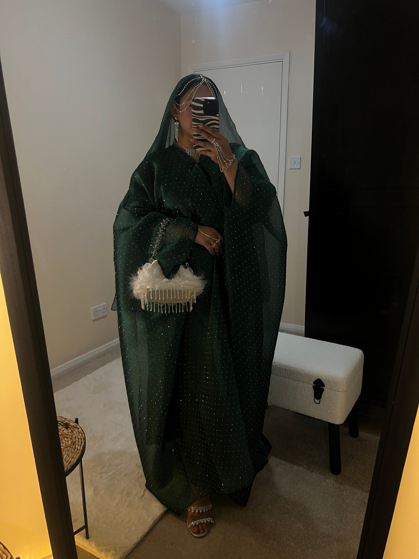 Qamar Abaya (Dark Green)