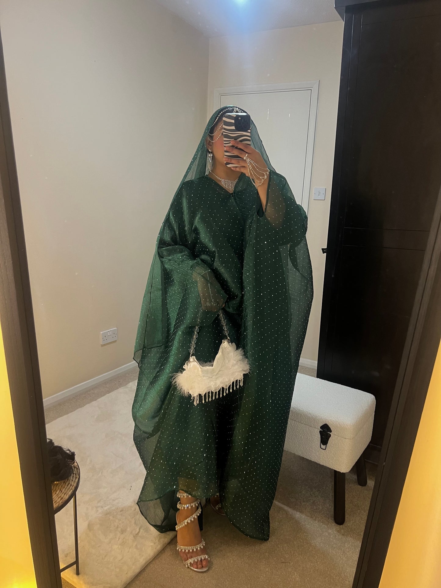 Qamar Abaya (Dark Green)