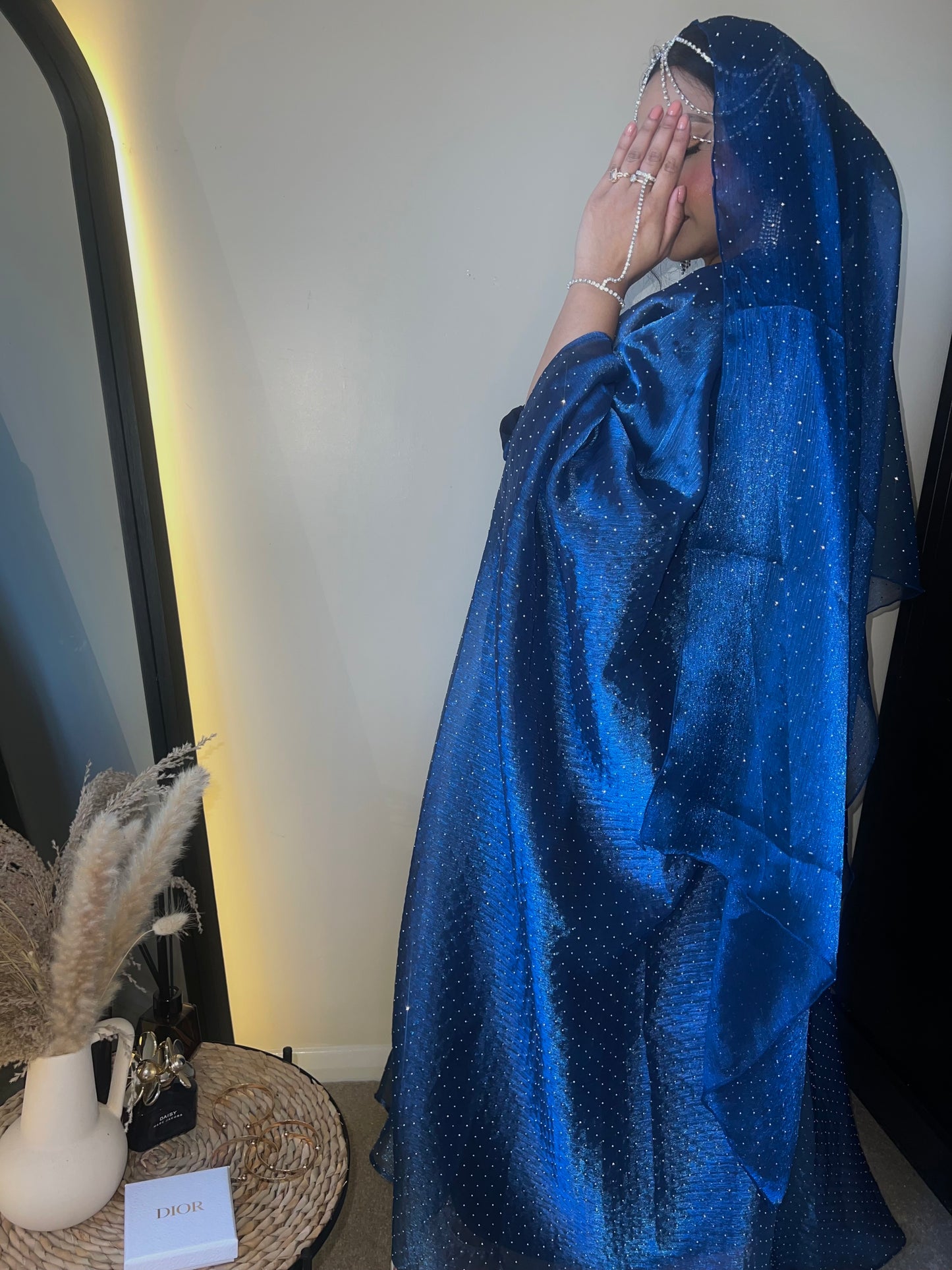 Qamar Abaya (Navy Blue)