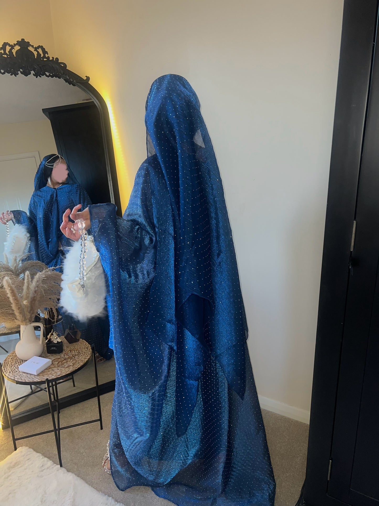 Qamar Abaya (Navy Blue)