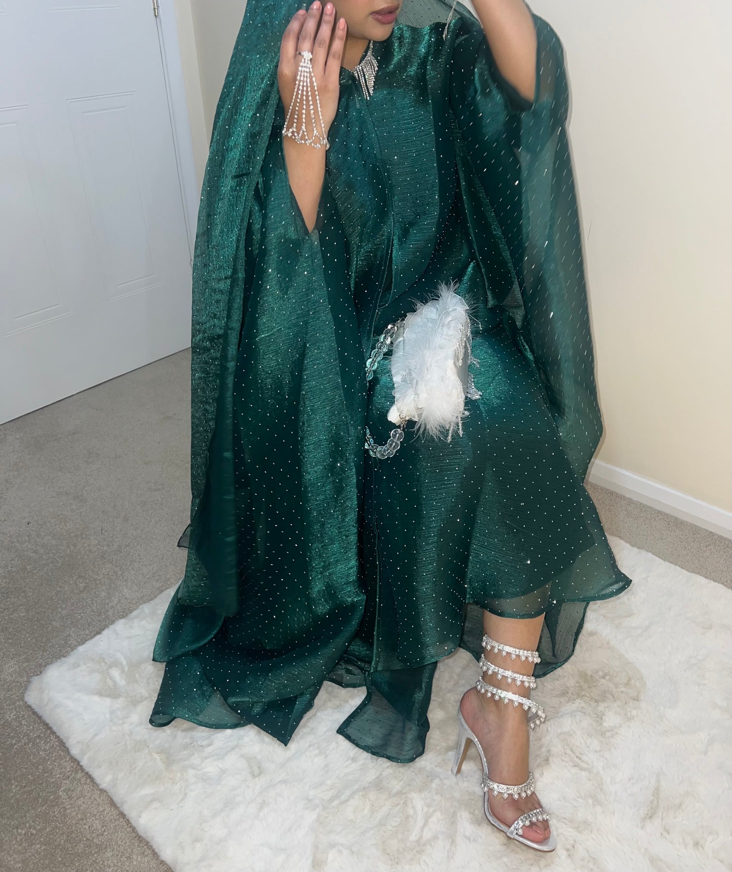 Qamar Abaya (Dark Green)