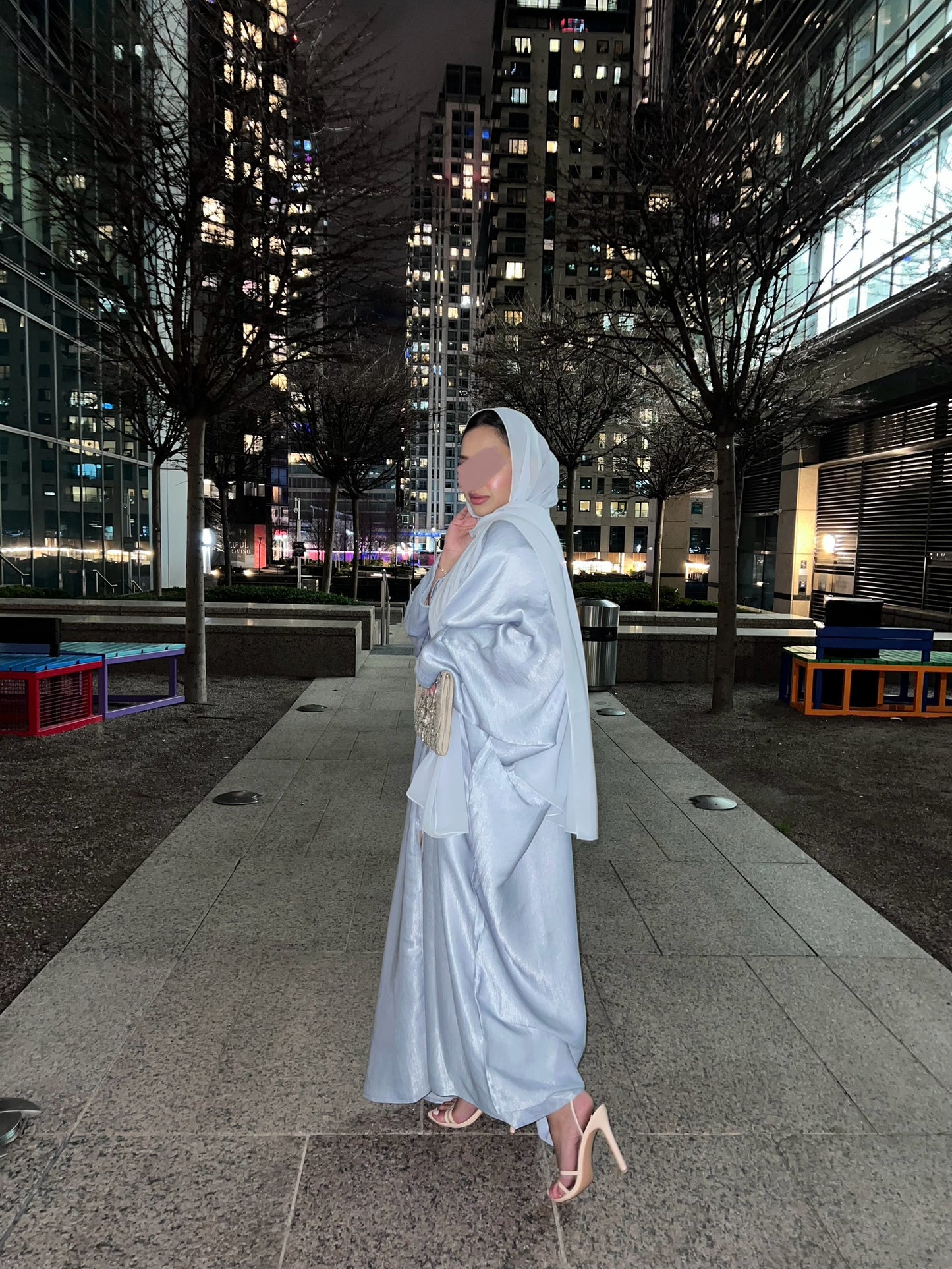 Awlaan open butterfly Abaya