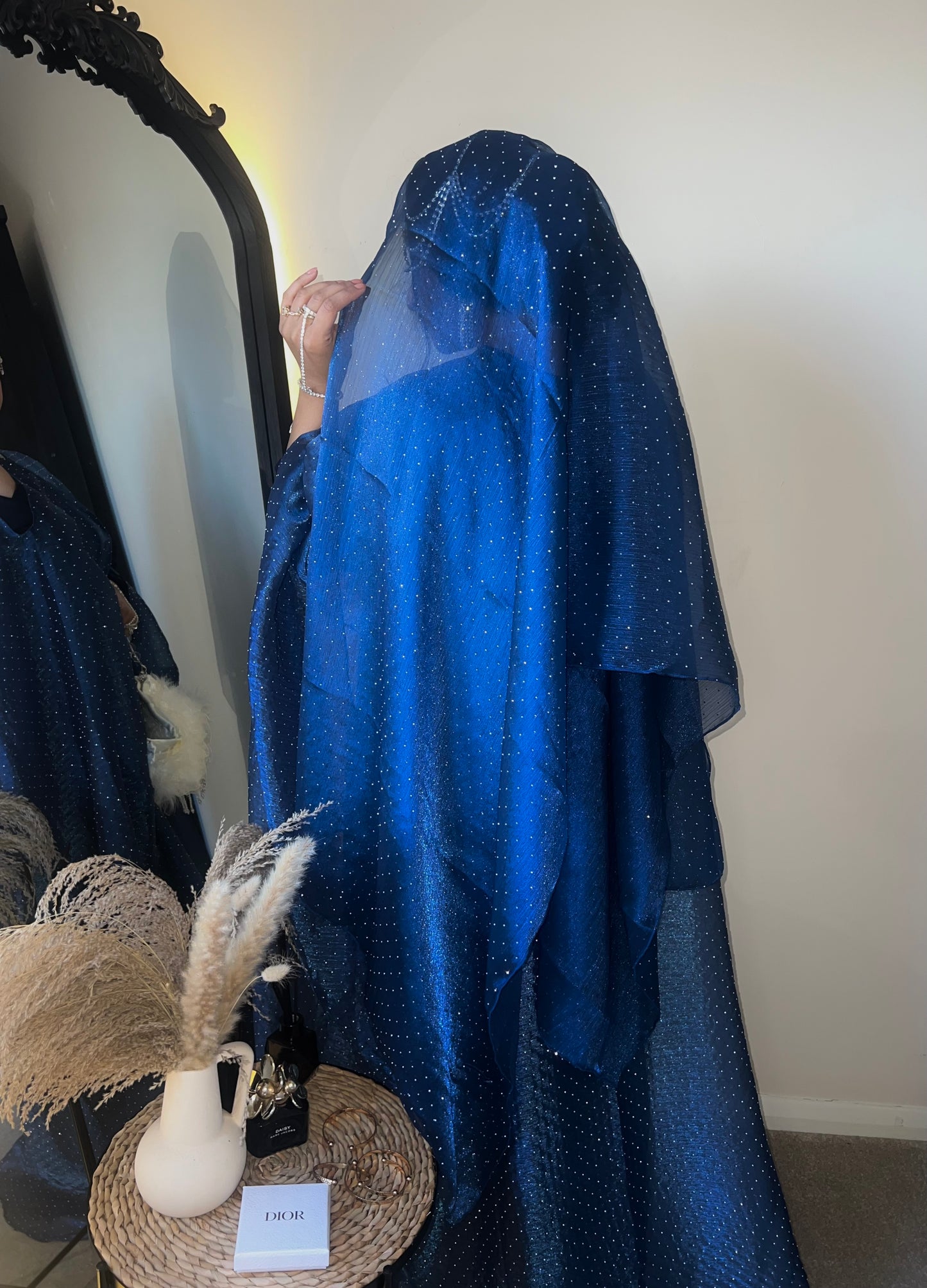 Qamar Abaya (Navy Blue)