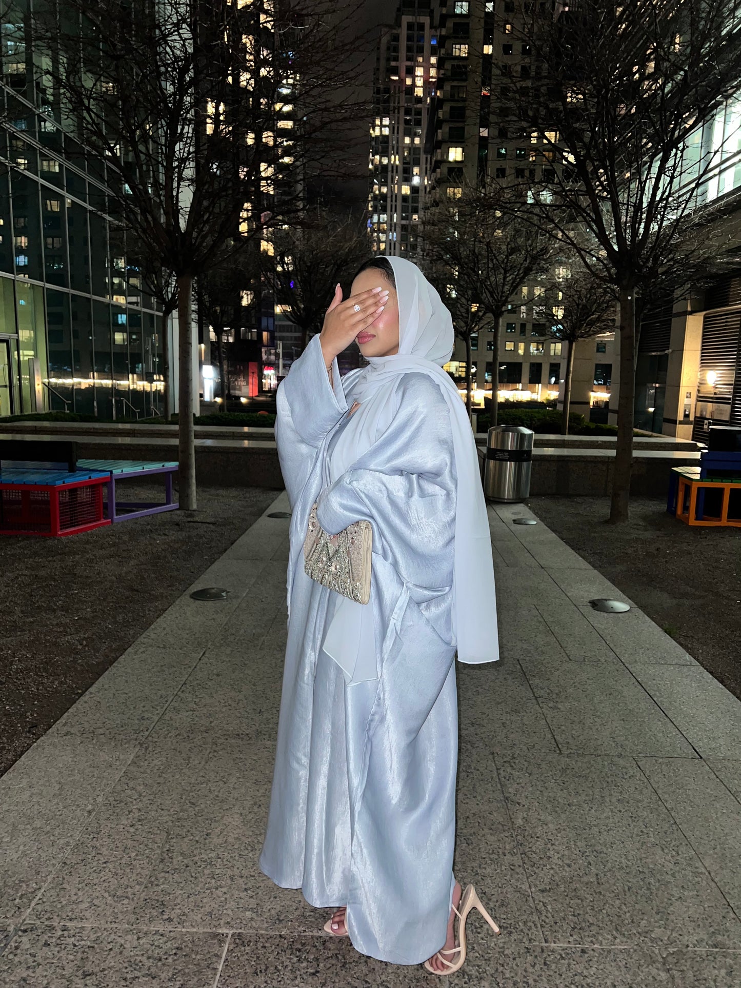 Awlaan open butterfly Abaya