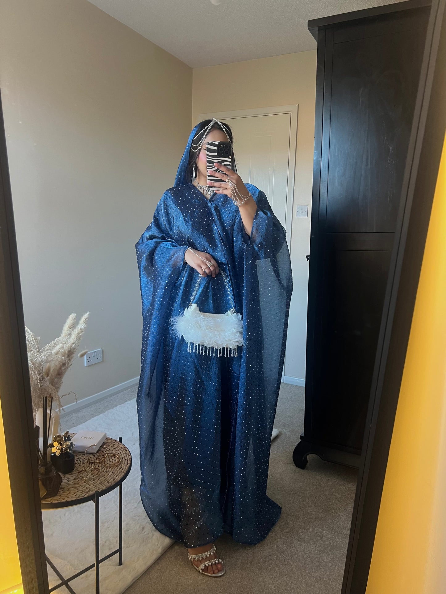 Qamar Abaya (Navy Blue)