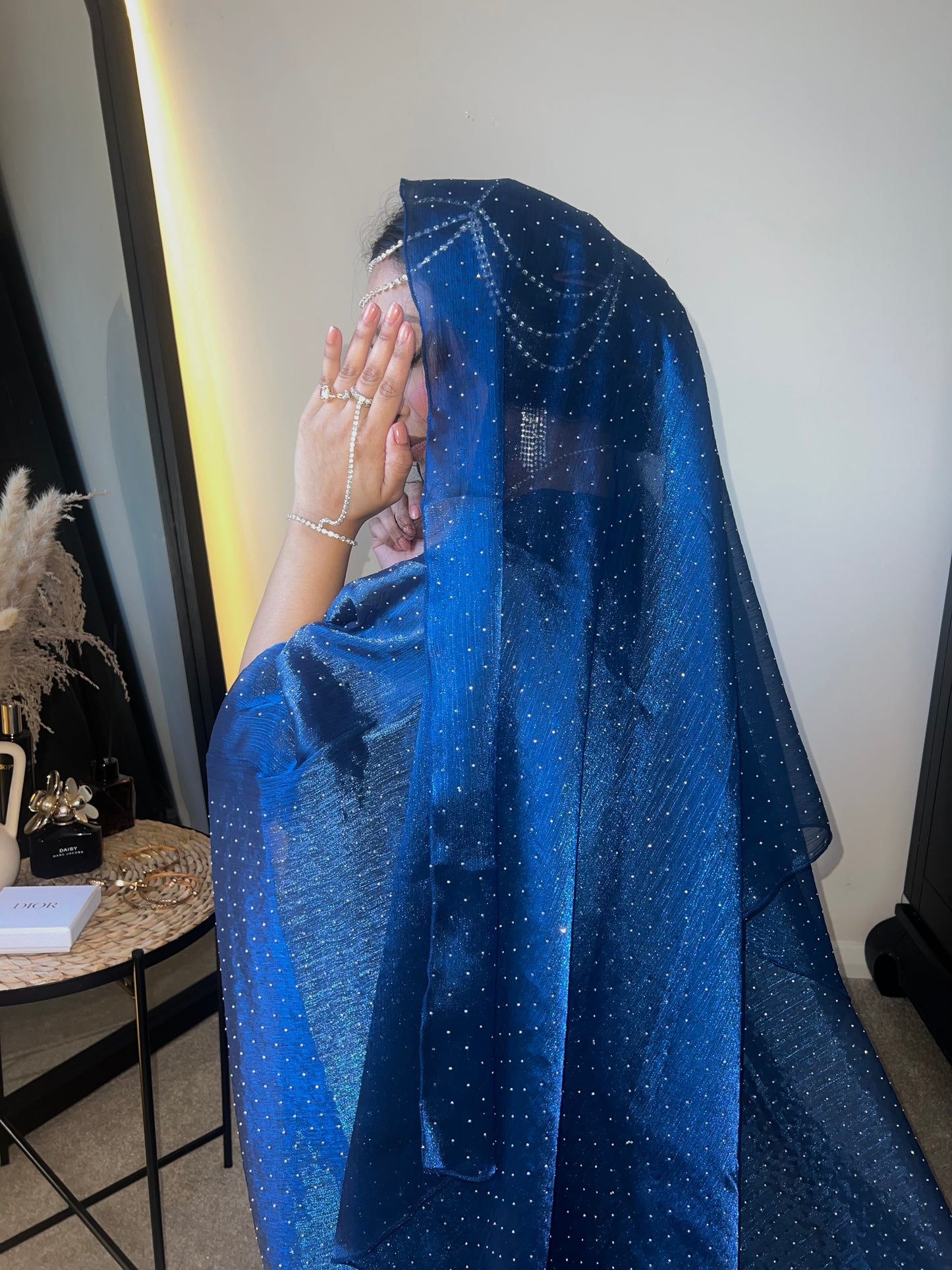 Qamar Abaya (Navy Blue)