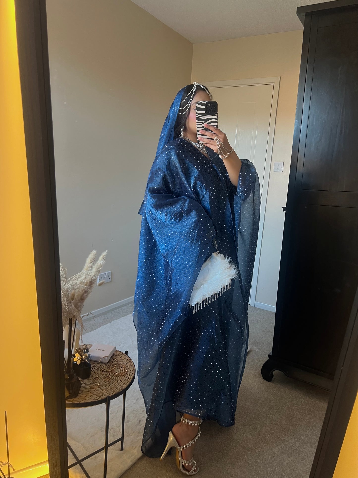 Qamar Abaya (Navy Blue)