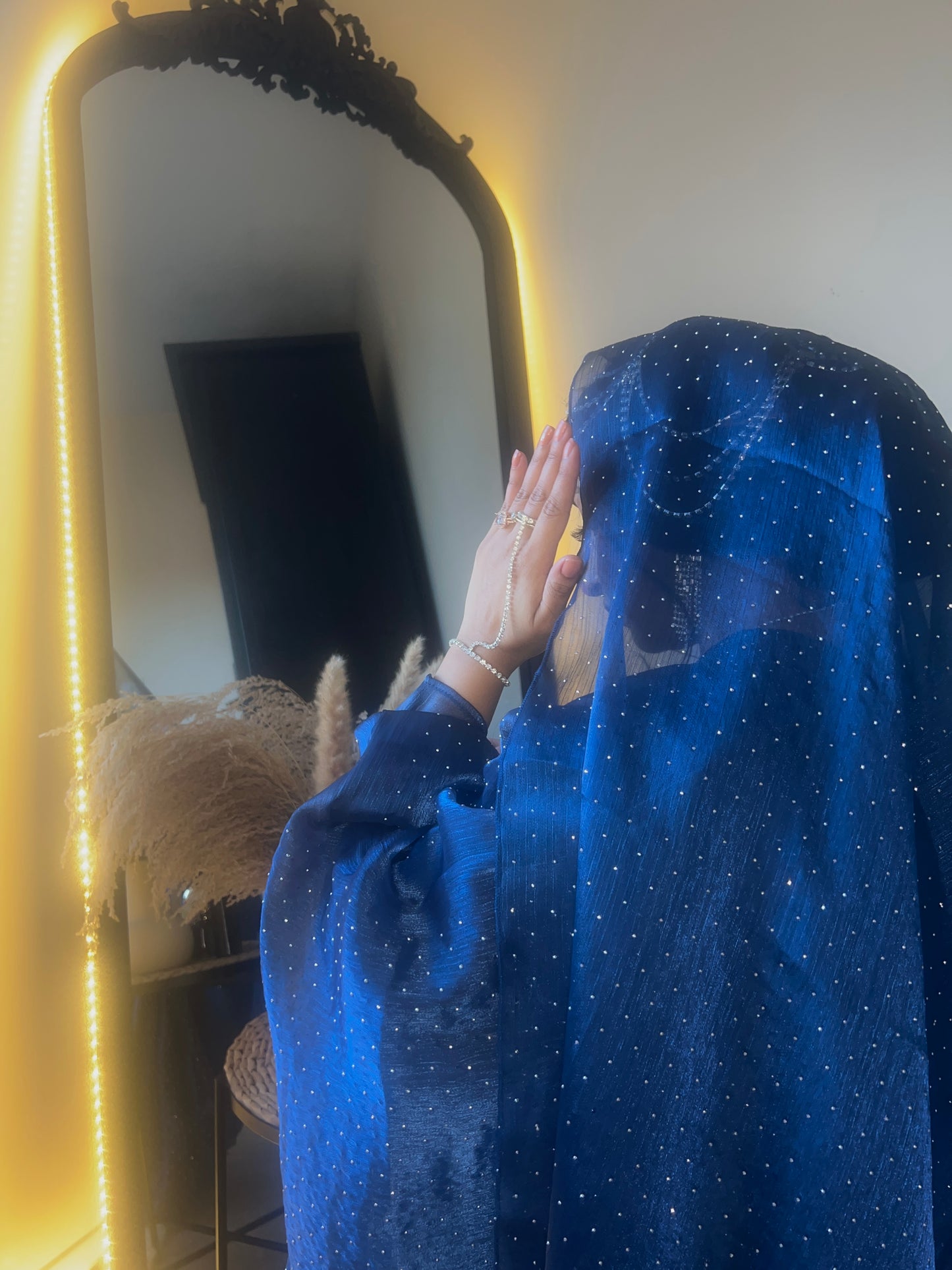 Qamar Abaya (Navy Blue)