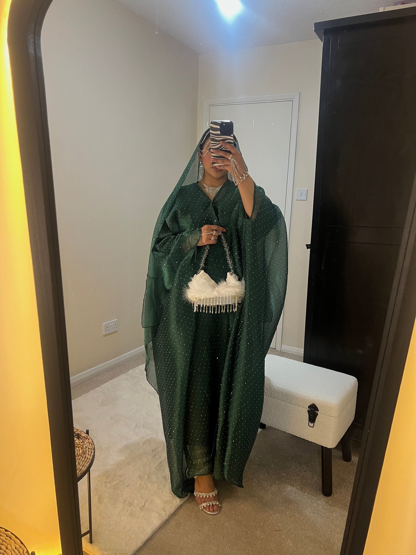 Qamar Abaya (Dark Green)