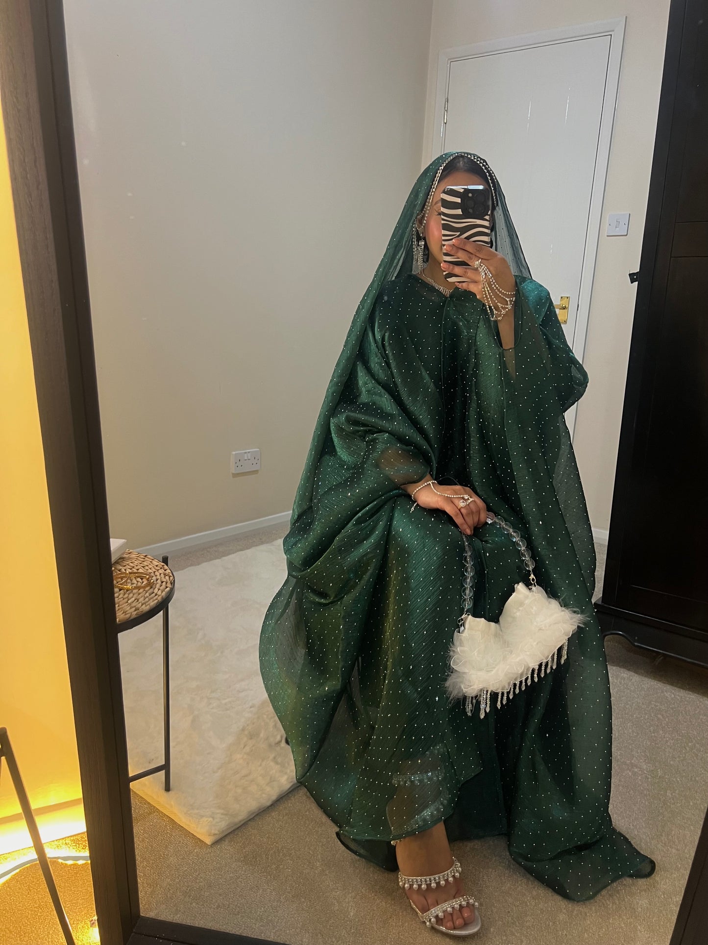 Qamar Abaya (Dark Green)