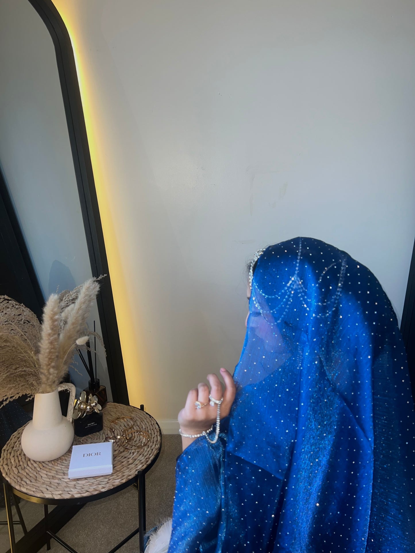 Qamar Abaya (Navy Blue)