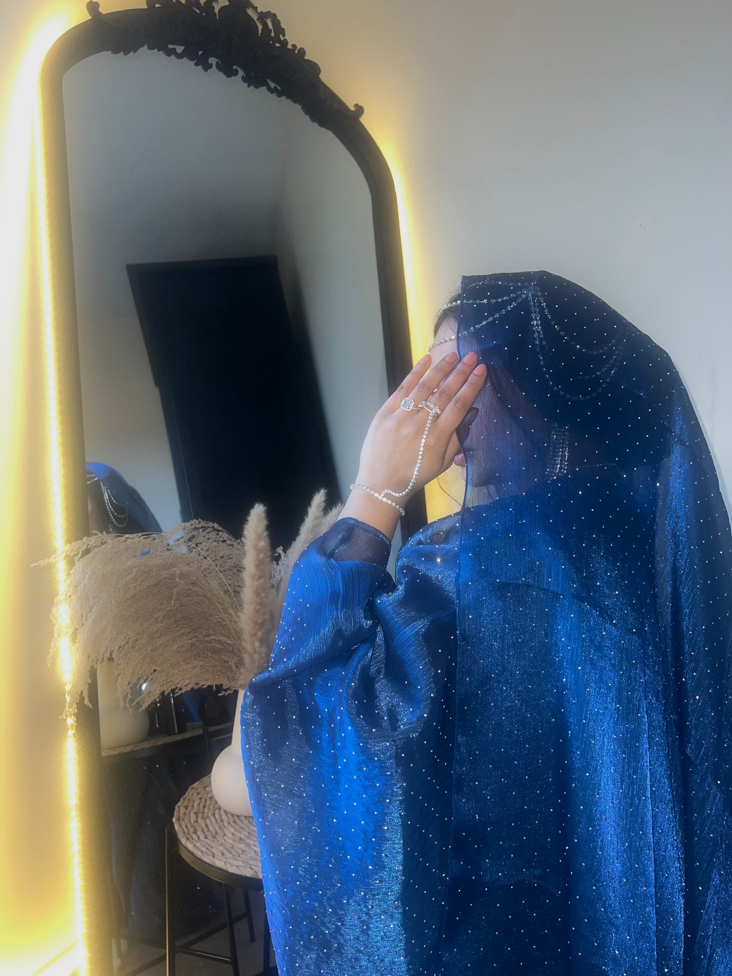Qamar Abaya (Navy Blue)