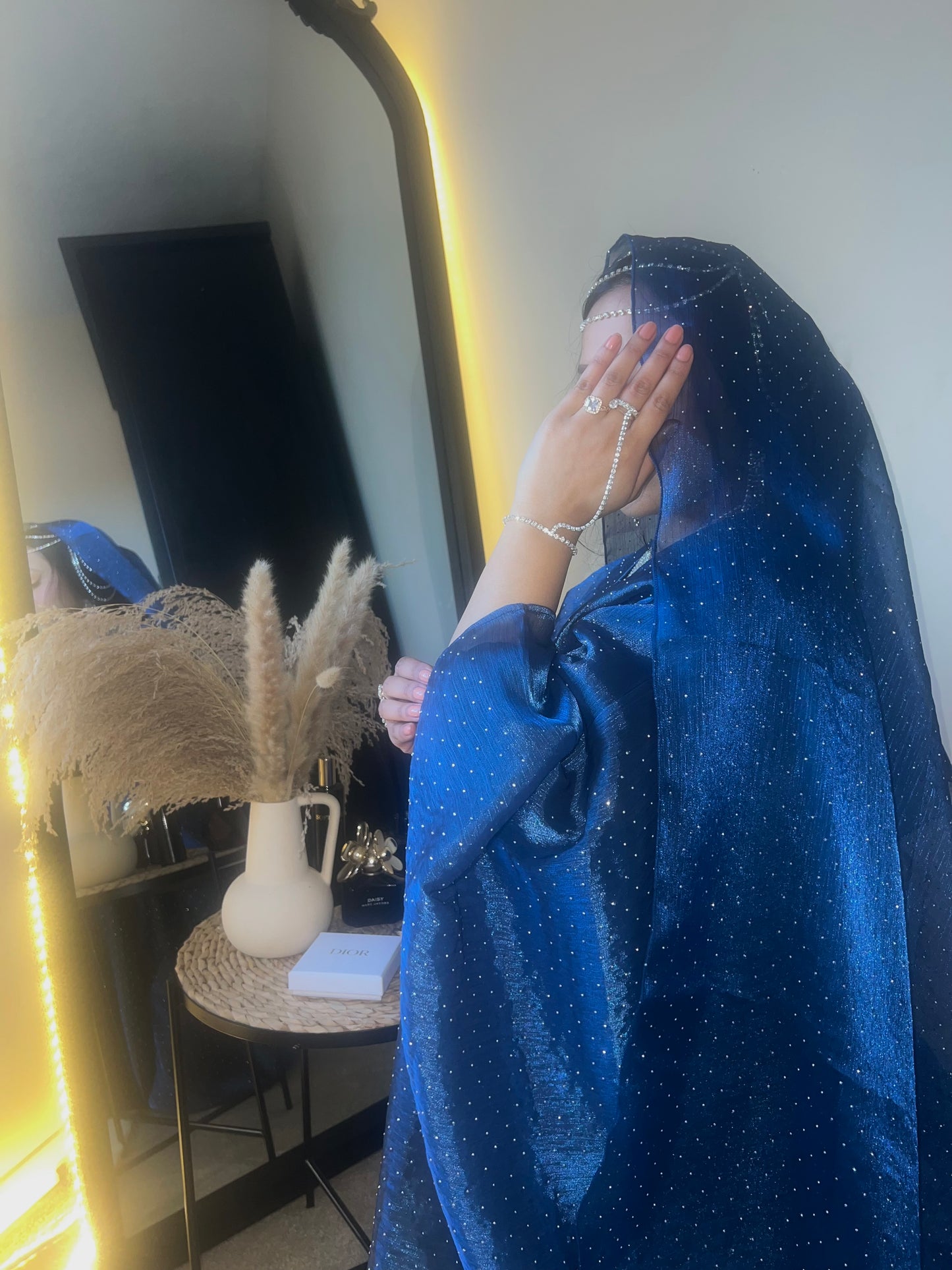 Qamar Abaya (Navy Blue)