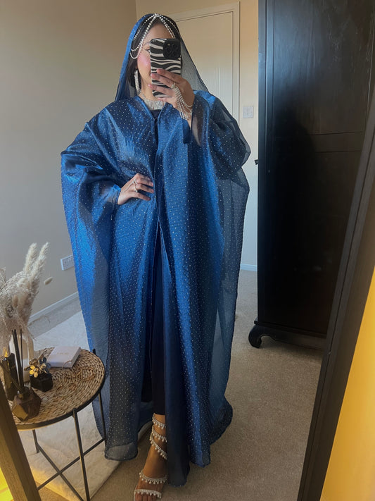 Qamar Abaya (Navy Blue)